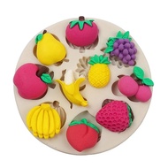 Silicone Mold Grape Banana Strawberry Cherry Resin Cupcake Fondant Moulds Cake Fruit Lace Decorating Tools For Baking