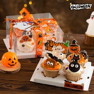Halloween Cupcake Decoration Funny Biscuit Eyes Edible Baking Packaging Box Pumpkin Party Decoration