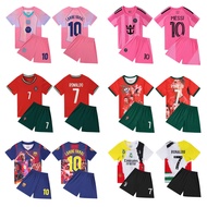 2526 Game Season soccer jersey Children's Football jersey Suit Argentina No. 7 C Luo No. 11 jersey
