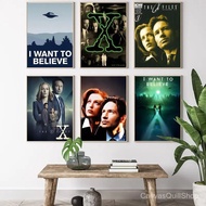 Movie The X-Files I Want To Believe Painting Calligraphy HD Canvas Poster living room bedroom bar ae