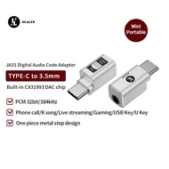 JCALLY JA31 Digital Audio Typec Mini Adapter DAC Phone Headphone Adapter CX3193