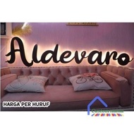 Custom wooden embossed letters, name, carved letters, wood carvings, glowing name letters, price 8-9