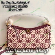 Tas Tory Burch Original T Monogram Chenille Studio Claret Multi