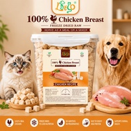 LDECO Freeze Dried Chicken Breast, 100% Natural High Protein Pet Treats for Dogs & Cats 500g Storage