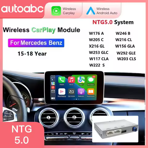 New AUTO Wireless CarPlay Android Auto for Mercedes Benz Mercedes C/GLC/S Class W205 W253 W176 2015-