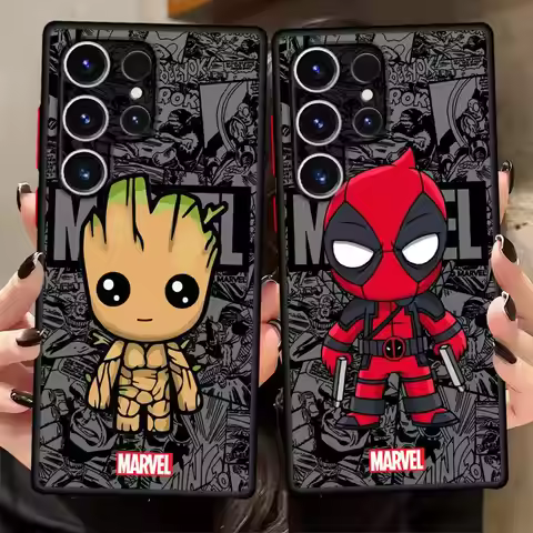 Marvel Groot Ironman Case for Samsung Galaxy S24 Plus Note 20 Ultra 10+ S25 Ultra S26 S23 FE S20 FE 