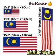Malaysia Flag polyester nylon (1x2 feet/ 2x4 feet / 3x6 feet / 2x8 feet )