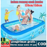 KIDS POOL 1.5M Jumbo children's Swimming pool, thick rubber material, Inflatable Swimming Pool For K
