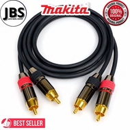 Quality 2-2 RCA audio cable pair of RCA jacks