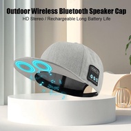 Bluetooth Sports Music Hat Headphone Dual Speaker Wireless Music Running Earphone with Mic Adjustabl