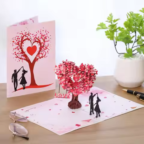 Pop Up Anniversary Card, for Her, Wife, Husband, Him, Couple; Ideal Gift for Wedding, Romantic Birth