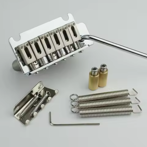 ARM 2 Post Point Electric Guitar Tremolo System Bridge for ST Guitar Chrome Silver String Spacing 10