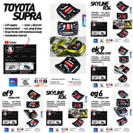 Engine for Hotwheels Honda Civic EF9 EG6 EK9 Toyota Supra Nissan Skyline r34 RB24 2JZ K20
