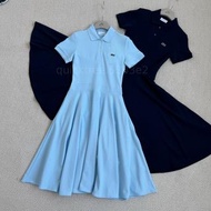 LACOSTE 女裝夏季新款法式優雅POLO短袖連衣裙