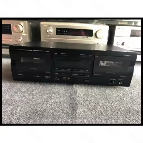 Second-handDual Cassette Deck Electric Control Tape Recorder Player KX W321 Tape card landline machi