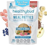 healthybud Raw Dog Food, Freeze Dried Dog Turkey Patties, Grain Free Dehydrated Real Meat, Dry Dog T