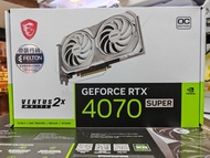 (已售出)MSI 微星 VENTUS 2X GeForce RTX 4070 Super 12G GDDR6X OC White 顯示卡 回收 4090 4080 4070 3090 3080 Ti