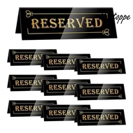 Waterproof, Double-Sided Acrylic Reserved Table Signs-10PCS 6x2x1.6 in Table Tent-Seated Table Indic
