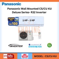 Panasonic Deluxe Inverter (NANOE-X) CS/CU-KU 1HP-3HP AIRCOND (FREE TNG RELOAD PIN RM100 REWARDS))