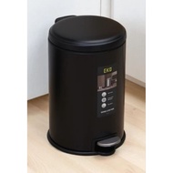 862. Eko Genie 8 Ltr Pedal Trash Can - Black Eko Dustbin