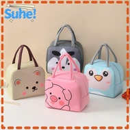 SUHE Cartoon Lunch Bag, Thermal Bag Thermal Insulated Lunch Box Bags,  Portable Lunch Box Accessories  Cloth Tote Food Small Cooler Bag