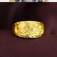Pure 916gold ring 916gold dragon and phoenix ring in stock