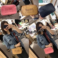 us Purchasing from the United States Coach handbags Explosive classic big carriage LOGO double zipper camera bag Messenger bag Shoulder bag COACH bag F72704