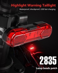 OFFWILD LED ไฟท้ายจักรยานไฟจักรยานชาร์จ USB ไฟเตือน LED จักรยานกลางคืนไฟท้ายอุปกรณ์จักรยานเสือภูเขา