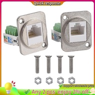 Fast ship-2PCS RJ45 Panel Mount  Terminal Adapter, RJ45/8P8C Female Panel Mount Connector, RJ45 Sold