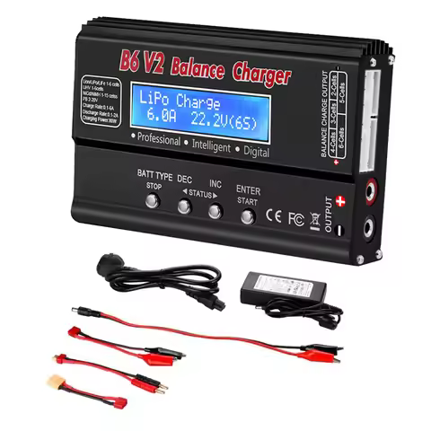 iMax B6 V2 LiPo Charger 80W LED Balance Discharger for RC Model Lipo Li-ion LiFe NiCd NiMH LiHV PB B