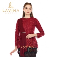 Lavina – Aurel Premium Shawl Blouse Top Kebaya – Modern Kebaya for Formal & Party Events