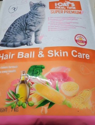 makanan kucing bagi kucing masalah bulu gugur, hair ball dan skin care