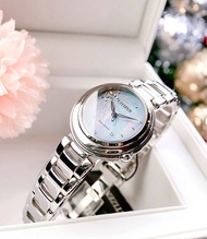 ĐỒNG HỒ NỮ CHÍNH HÃNG CITIZEN EM0580-58N Eco Drive Frozen II Elsa Blue Sapphire Dial Size 31mm WR 5A