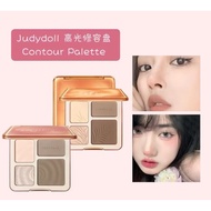 Ready Stock JUDYDOLL Palet Penyerlah Kontur // JUDYDOLL Coutour Highlighter Palatte // 橘朵 高光修容综合盘