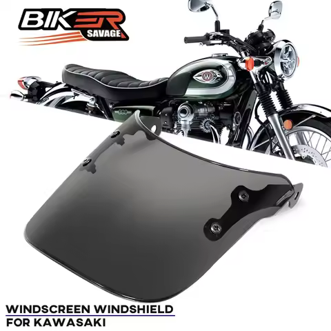 Motorcycle Windscreen Pare-brise For KAWASAKI W800 W400 ER-5 ZR-7 ZR 250 400 500 750 BJ Estrella 250