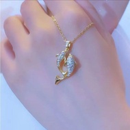 Classy Titanium Steel Necklace Burst Can't Fade For The Rest of Life Have You Pisces Necklace Female