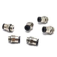 PC6-G1/8 Terminal Quick Plug Air Source Connector with Sealing Ring Straight Breathable Quick Air Pi
