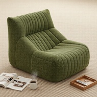 Caterpillar Style Bean Bag Chair – French Striped Chenille, Frameless Lounger for Cozy Spaces Kerusi