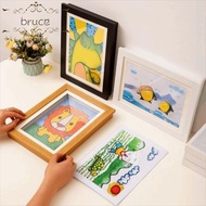 BRUCE1 Magnetic Flip Photo Frame, A4/A3 Elastic Straps Flip Art Photo Frame, Simple Changeable Front