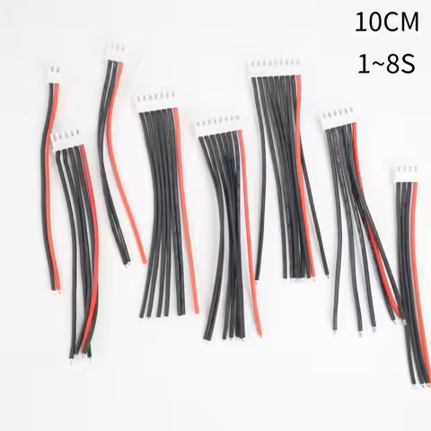 12Pcs 10CM 1S 2S 3S 4S 5S 6S 7S 8S JST-XH JST XH Connector Adapter plug Balance Changer Wire Charger