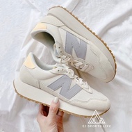 Ready Stock New Balance 237 oat tea orange milk vanilla ice cream caramel thick sole women shoes Ret