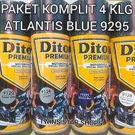 Pilok Cat Semprot Diton Premium Atlantis Blue Biru Movistar Metalic Metalik Y9295 9295 Primer Grey Epoxy 9120 Silver 9124 Clear 9128 Paket Komplit 4 Kaleng Pilox Paketan Lengkap 400cc Pilok Diton Premium