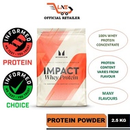 MYPROTEIN - IMPACT WHEY PROTEIN ( 1KG )( 2.5KG ) ORIGINAL UK VERSION