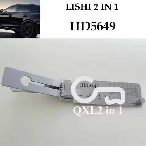 1PCS 2 IN 1 LISHI Repair Tools HD5649 Locksmith Auto Door Open Car Auto Complete Set Ganzua Lishi Ma