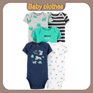 Summer clearance cartoon random baby boy models onesie short onesie newborn suit hajis suitable for 