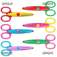 QINJUE 1/6PCS Lace Scissors, Comfortable Hand Small Round Head Art Safety Scissors, Minimalistic DIY