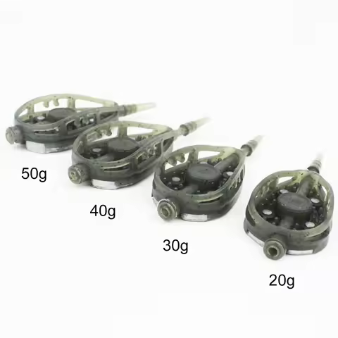 Fishing Lure Inline Method Feeder Portable Bait Thrower Mould 3.58in for Carp Fishing Bait Holder To