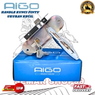 NEW 1 Set of Bedroom Door Locks 1 Set of Small Size Bedroom Door Handles with Round Dotted Handles (