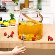 LANGMENGXUAN Beverage Dispenser, With Faucet Transparent Cold Drink Dispenser, Household Large Capac