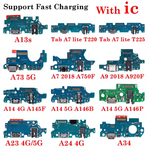 Charging Port For Samsung Tab A7 lite A9 A13s A14 A15 A23 A24 A25 A34 A55 A73 T220 T225 A750F A920F 